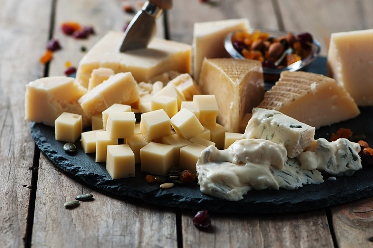 Types différents de fromage 