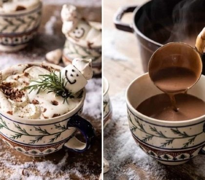 Chocolat chaud Noel maison