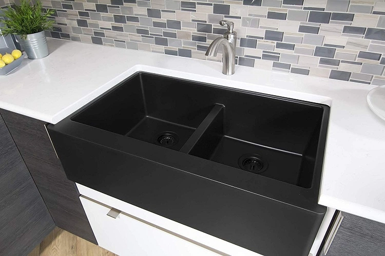 Black double sink