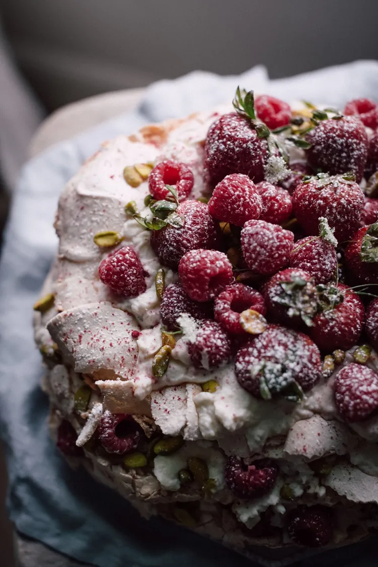 Gateau simple de biscottes aux fruits rouges