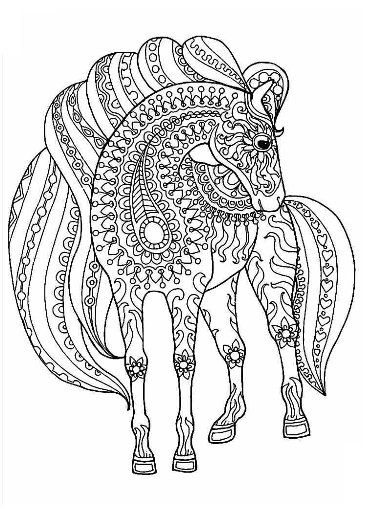 Mandala coloriage licorne