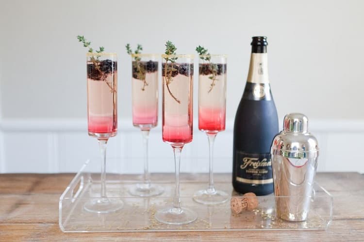 Quel cocktail de Nouvel An au champagne préparer