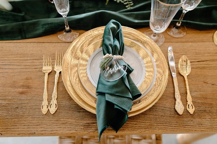 Rond de serviette de Noel fait main