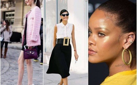 accessoires tendance 2022 printemps-été 8 pièces star bijoux sacs à main ceintures XXL accessoires mode femme