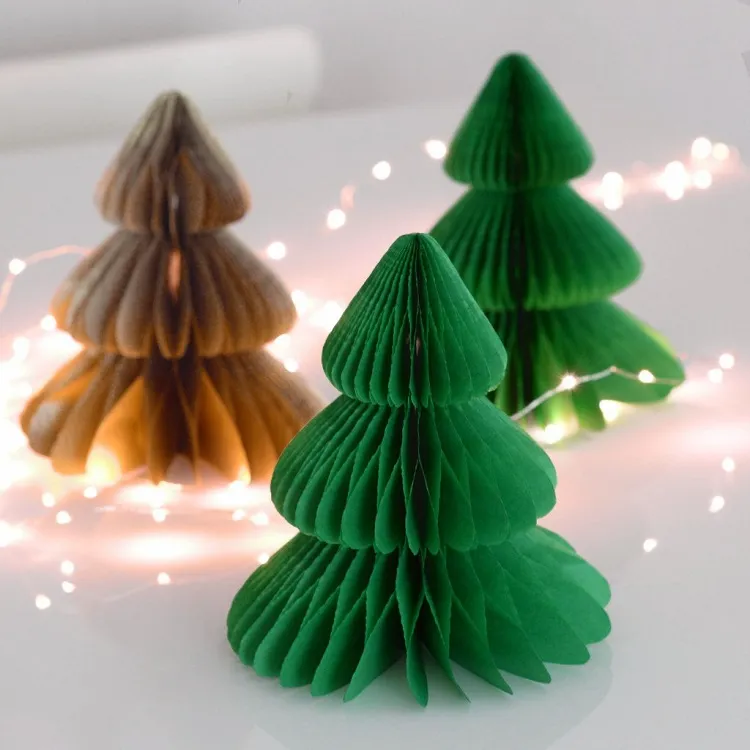 arbres de Noël en papier