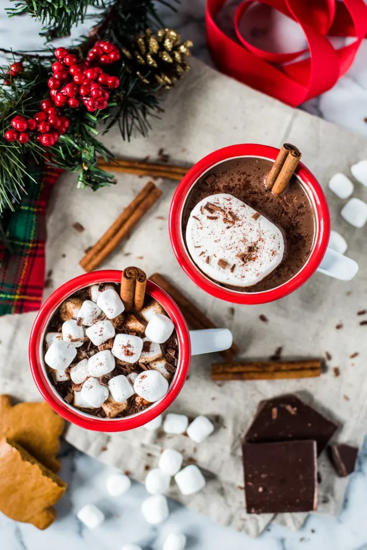Cacao in polvere Spezie Natale Benefici per la salute Ricetta per cioccolata calda