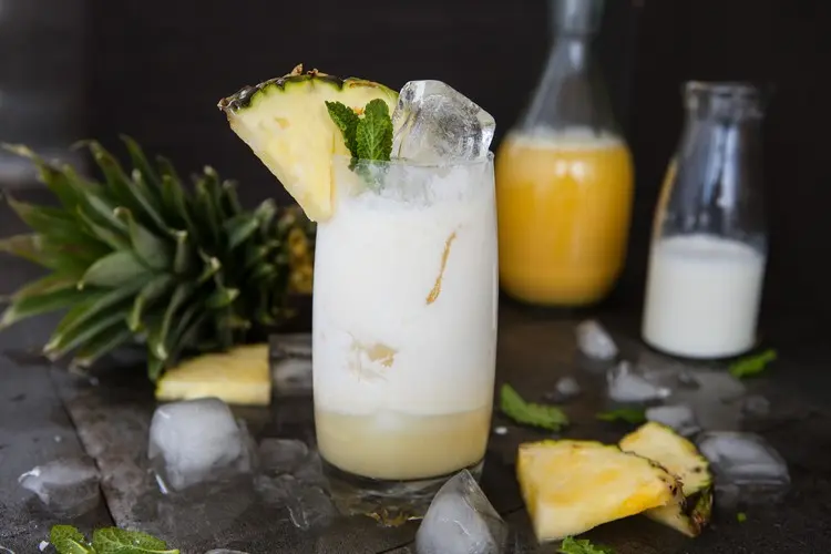 cocktail sans alcool ananas nouvel an 2022 recette pina colada facile