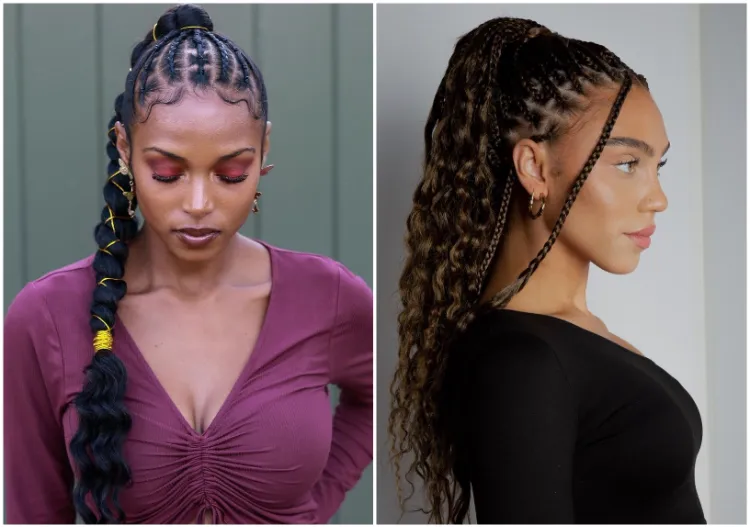 New year afro braid hairstyle 2021