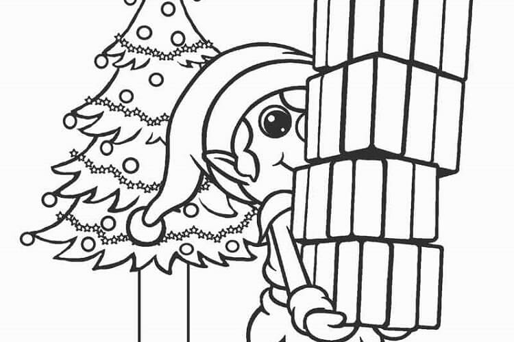 Coloriage lutin de Noël à imprimer gratuitement ! 20+ idées pour petits