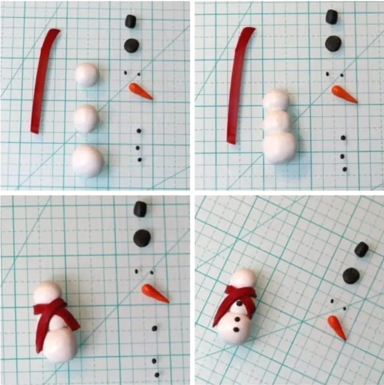 comment faire un bonhomme de neige étape par étape