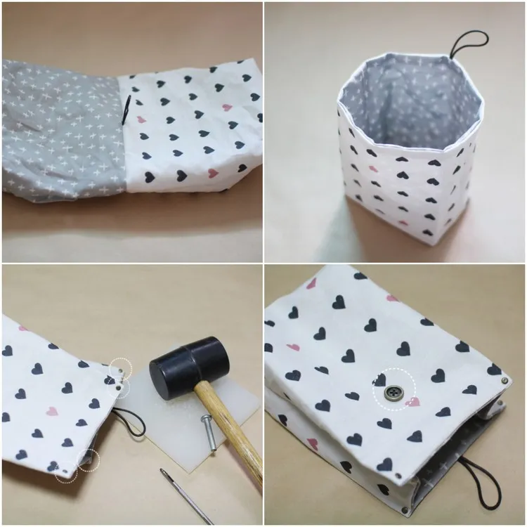 comment faire une pochette cadeau en tissu de coton idée DIY emballage cadeau noel