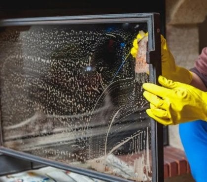 comment nettoyer vitre de votre insert cheminée
