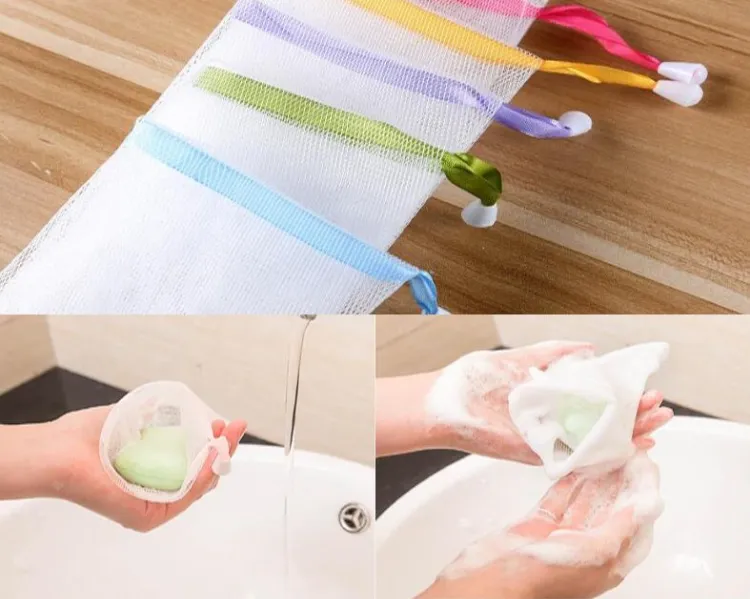 comment utiliser les chutes de savon dans sac filet se laver mains restes