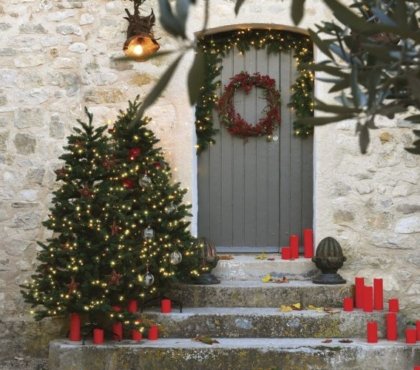 deco porte Noel 2021 tendance