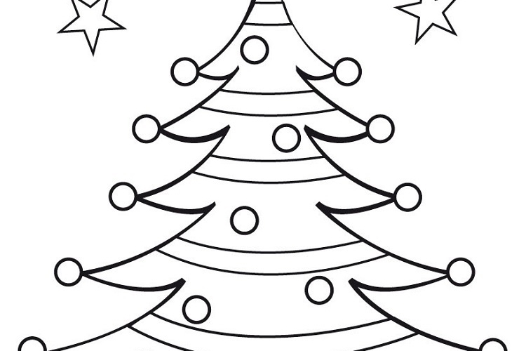 Sapin de Noël dessin : 20+ coloriages à imprimer gratuitement pour les