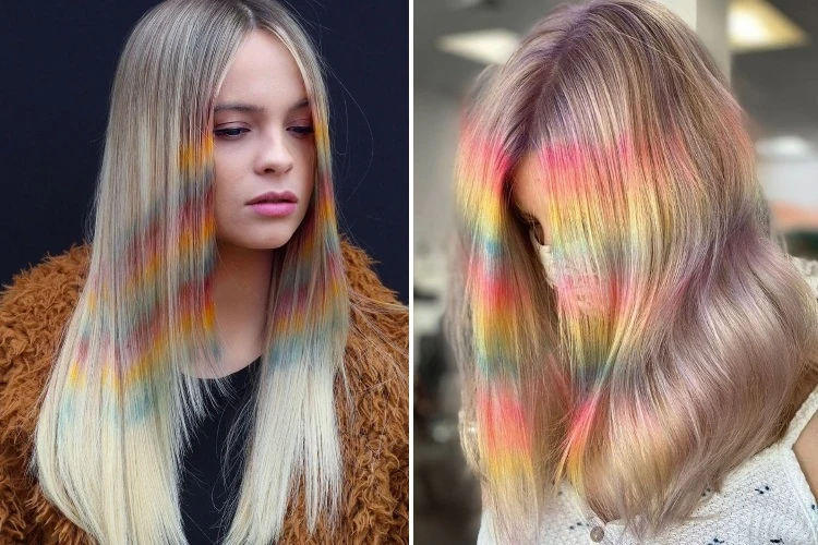 Effet tie and dye cheveux