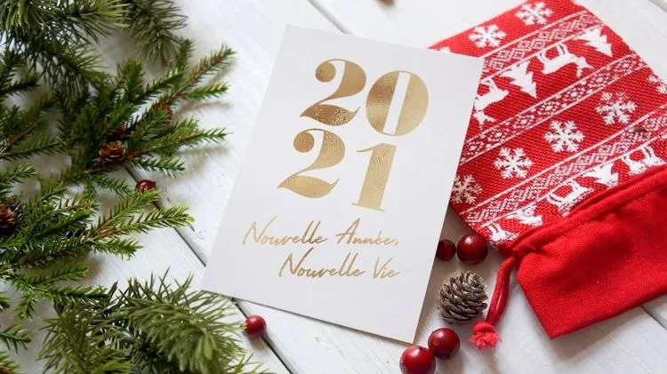 idées messages cartes pour souhaiter voeux de noël 2021 et de bonne année 2022