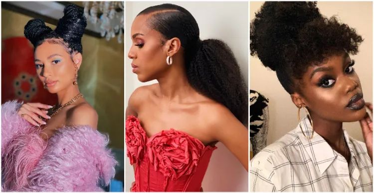 Cheveux afros: 20 coiffures sublimes pour briller lors du réveillon –  Saison des Pluies