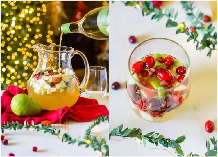 recette de sangria de Noel au champagne et fruits cocktail parfait pour les fetes