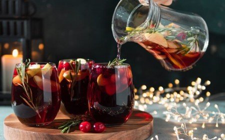 recettes sangria de Noel vin blanc et rouge idées cocktails pour les fetes