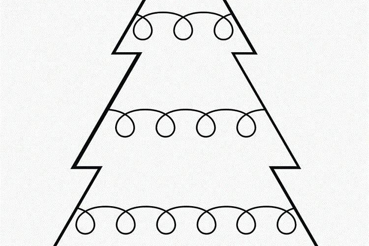 Sapin de Noël dessin : 20+ coloriages à imprimer gratuitement pour les