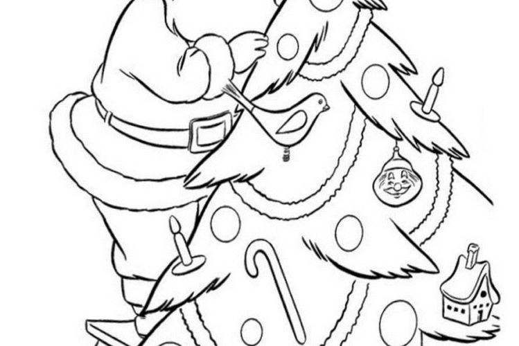 Sapin de Noël dessin : 20+ coloriages à imprimer gratuitement pour les