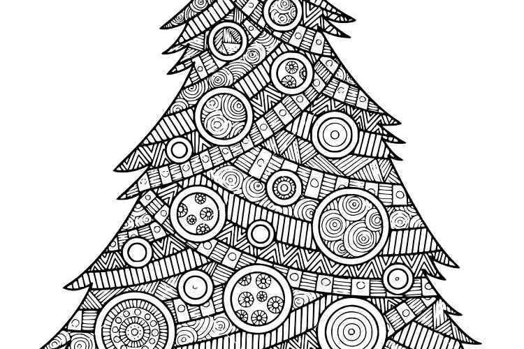 Sapin de Noël dessin : 20+ coloriages à imprimer gratuitement pour les