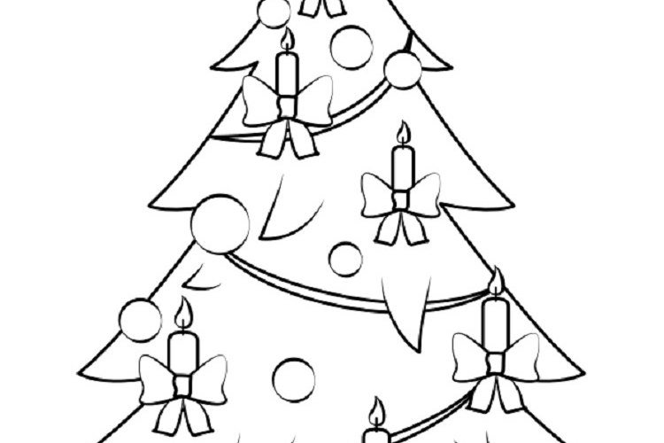 Sapin de Noël dessin : 20+ coloriages à imprimer gratuitement pour les