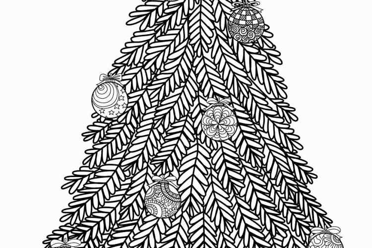 Sapin de Noël dessin : 20+ coloriages à imprimer gratuitement pour les