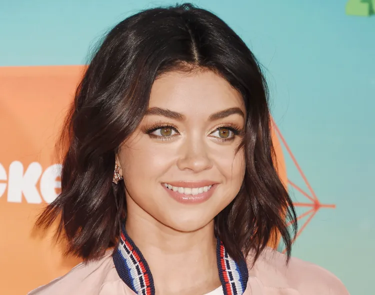 Sarah Hyland's Best Women's Haircut Ideas for Round Face