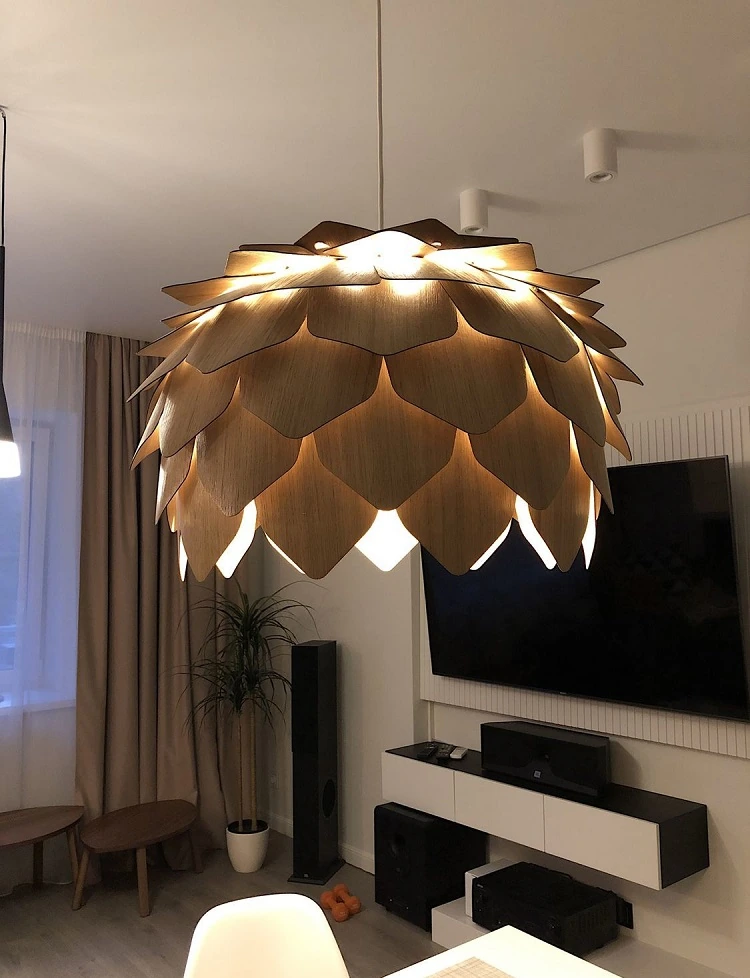 Chandelier en bois