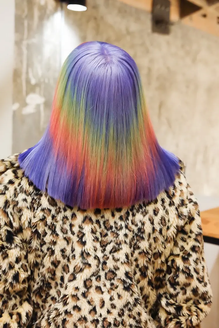 Cheveux tendance 2022 unicorn hair