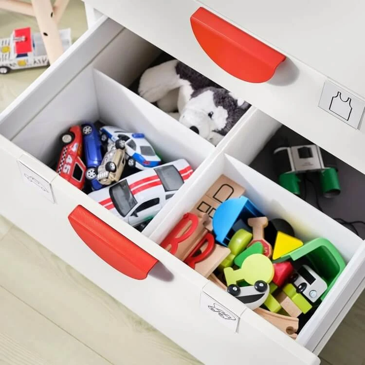 comment ranger les jouets des enfants compartiments ikea smstad