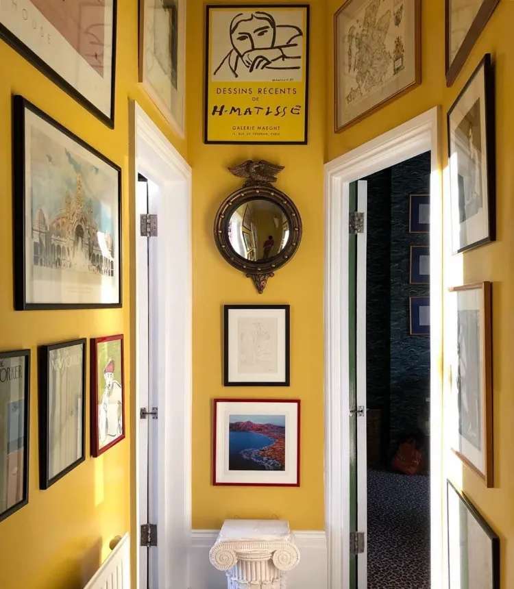 couleurs tendance 2022 design décoration maison peinture murale jaune Babouche