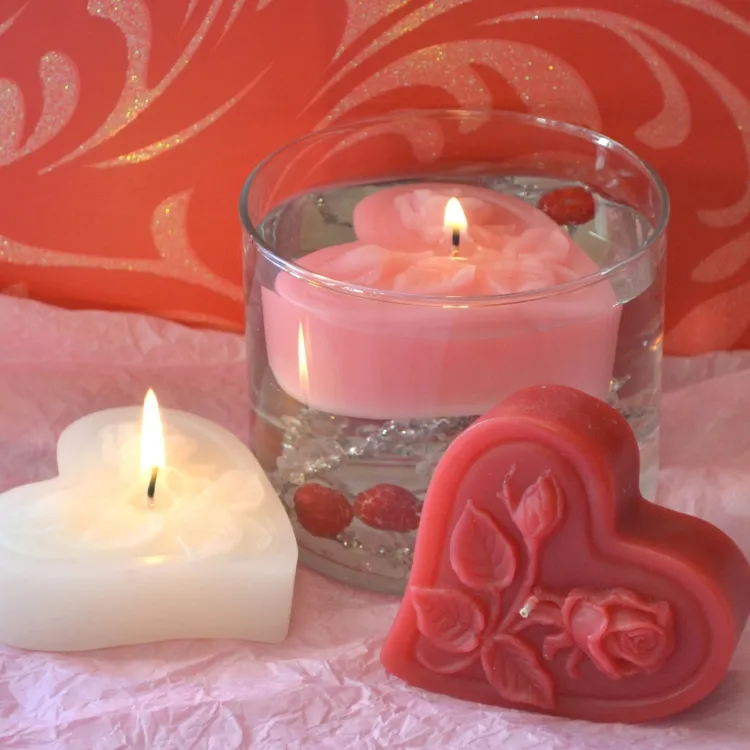 Decoración de dormitorio romántico de San Valentín