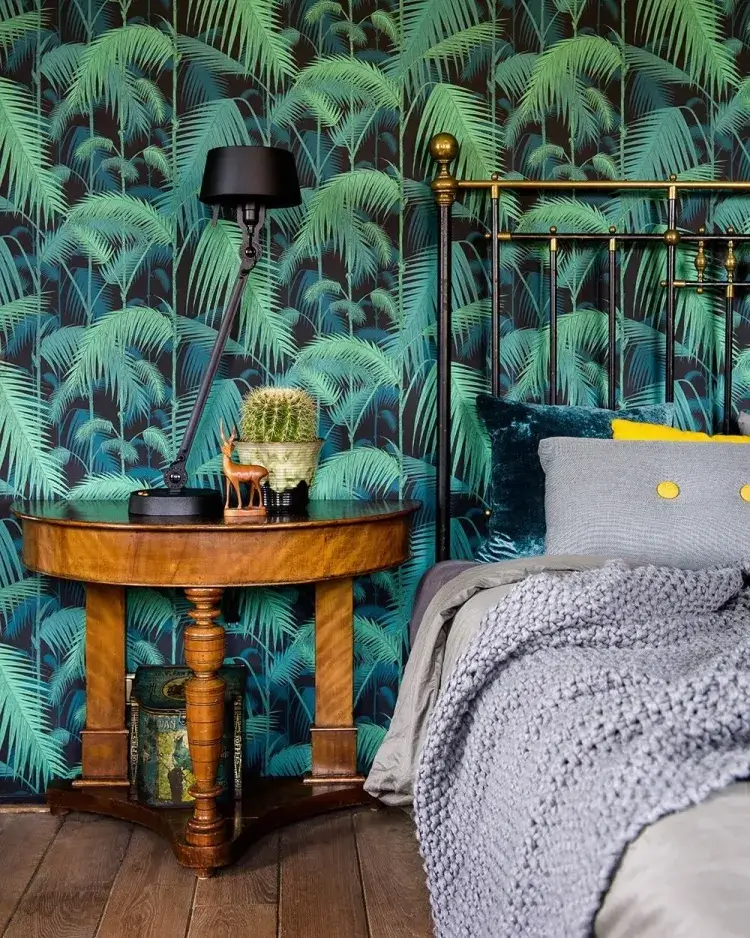 selva decoración adulto dormitorio palmera papel pintado