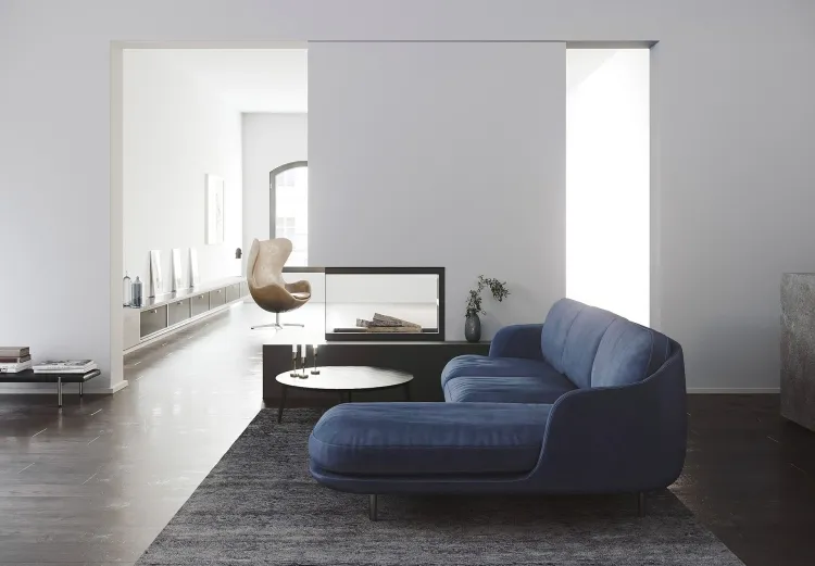 idee deco salon minimaliste tapis doux