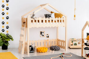 lit cabane en bois chambre enfant 2022