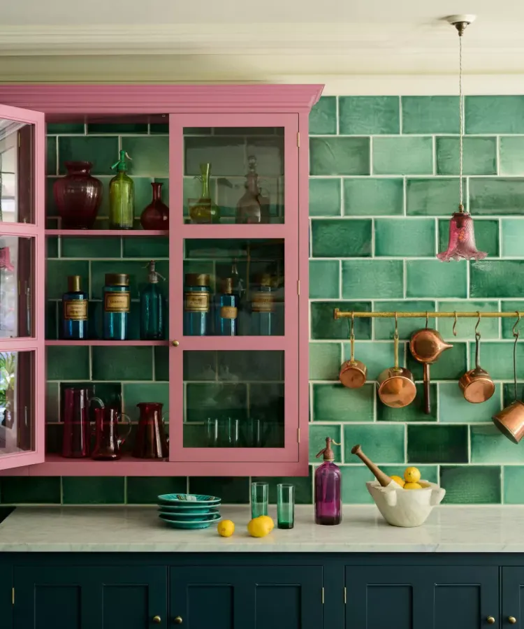 Kitchen Material Trend 2022 Green Wall Tiles in Various Colors