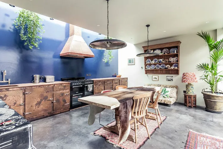 Trend Material Kitchen 2022 Linoleum Concrete Floor Metal Patated Wood Furniture