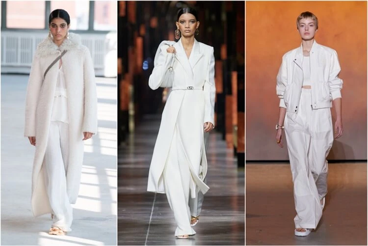 printemps été 22 tendances mode total look blanc élégance pureté Altuzarra Fendi Hermes