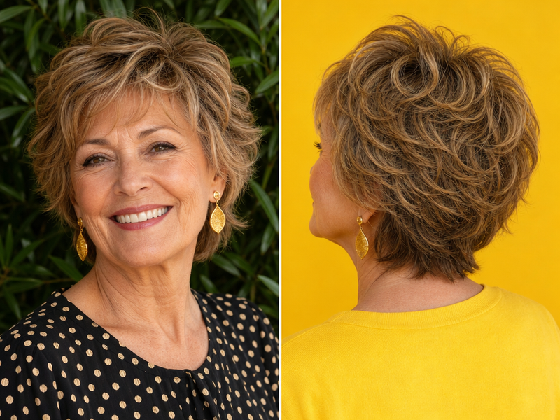 quelle coupe de cheveux à 70 ans prendre forme visage texture créer volume