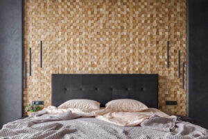 revetement mural en bois pour chambre