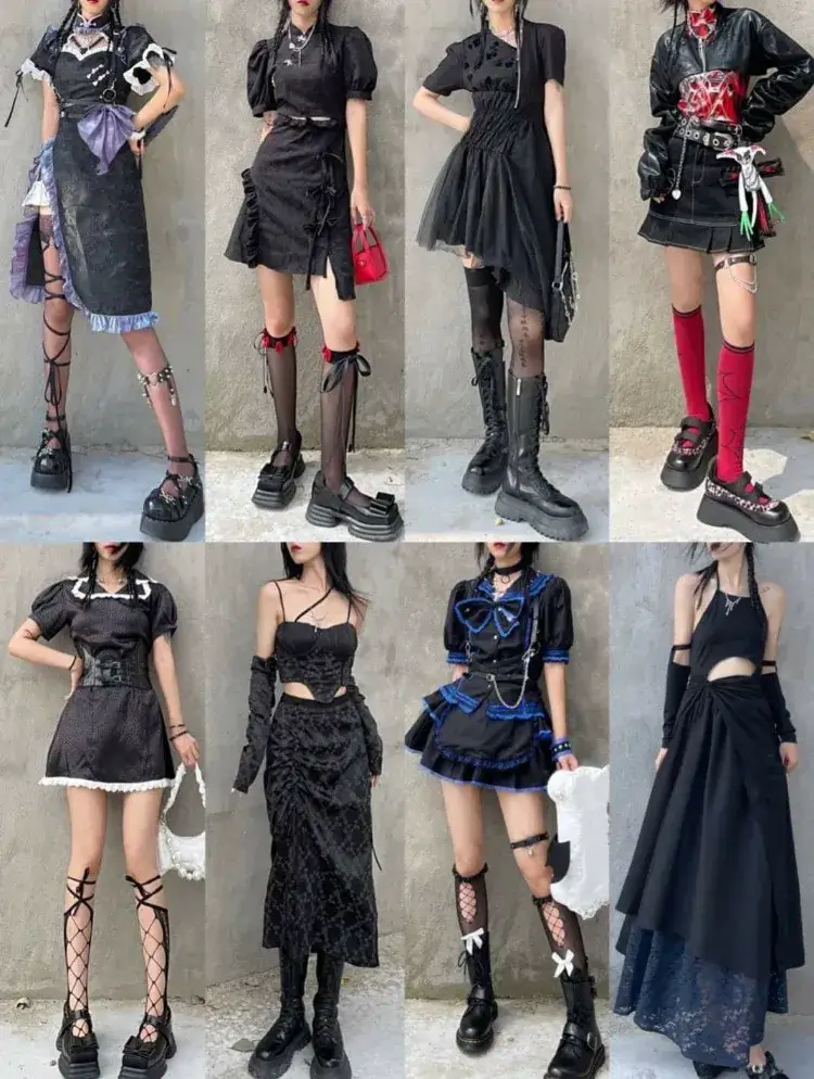 tenues femme gothcore style mode femme 2022 influences corée
