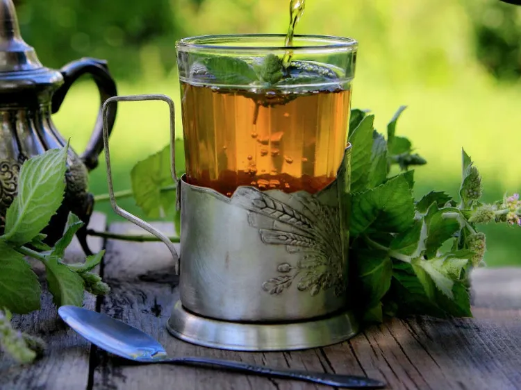 thé a la menthe poivrée quelle tisane pour digestion infusions contre troubles digestifs