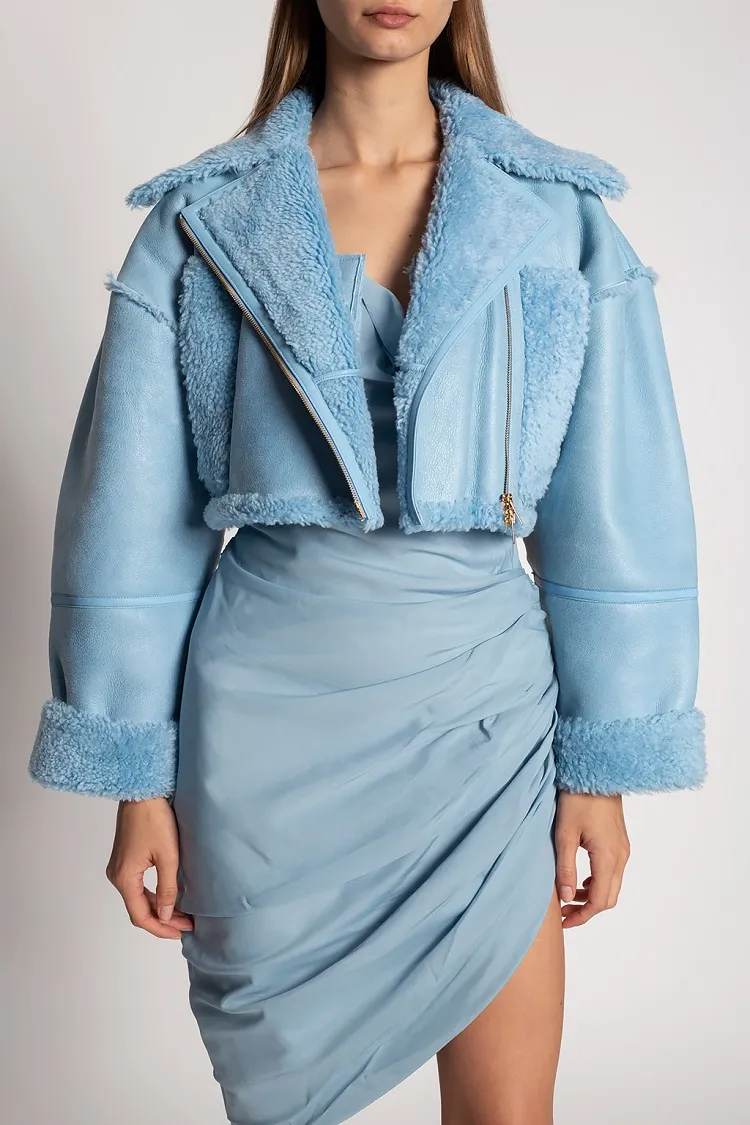 veste shearling tendance mode 2022 femme vêtements les plus recherchés sur la toile cet hiver