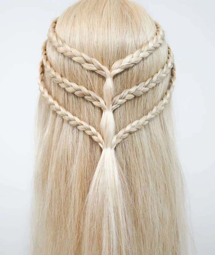 Daenerys Targaryen cheveux tresses