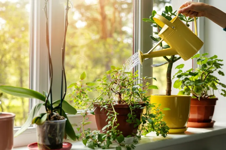 arrosez plantes vertes maison avant le printemps