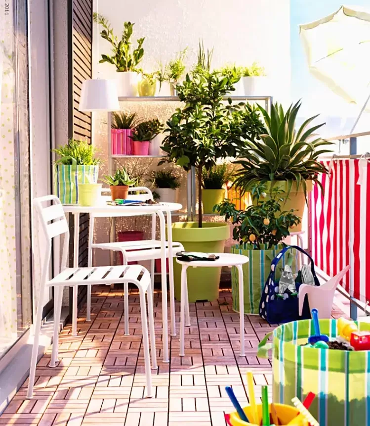 astuces créer un jardin petit espace comment végétaliser balcon plantes pots