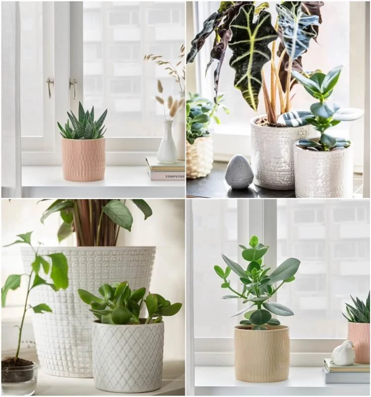 cache pots en grès relief couleurs neutres collection chiafroen 2022